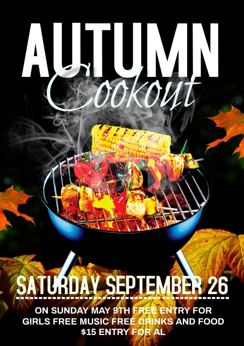 Autumn Cookout Template | PosterMyWall