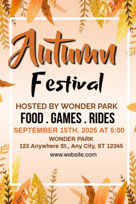 autumn day Template | PosterMyWall