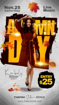 Autumn Day Party Instagram Story template