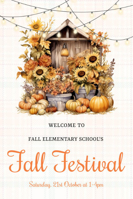Autumn Poster template