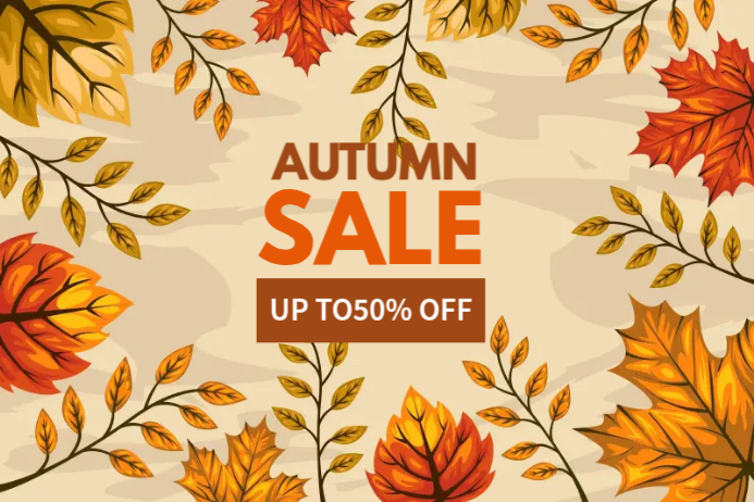 Autumn/Fall Ad Banner Template | PosterMyWall