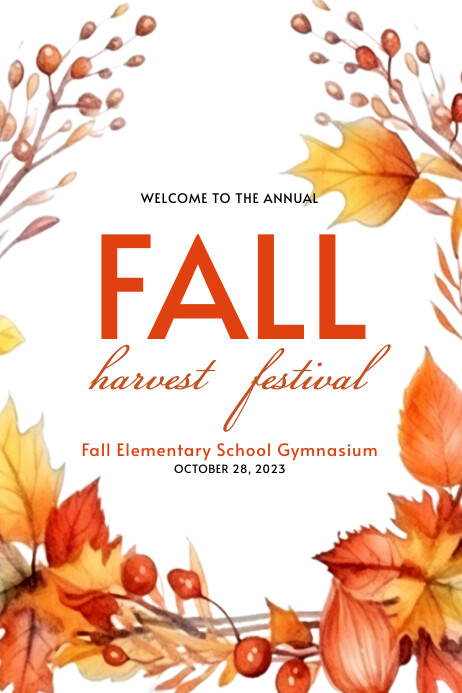 Autumn Poster template