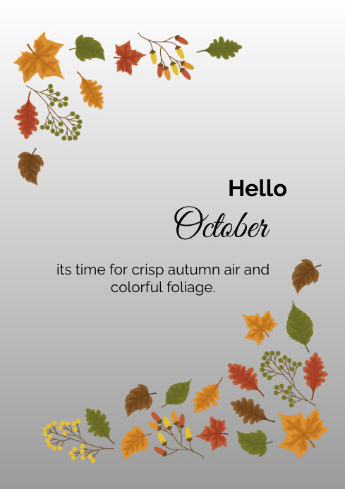 Autumn Template PosterMyWall