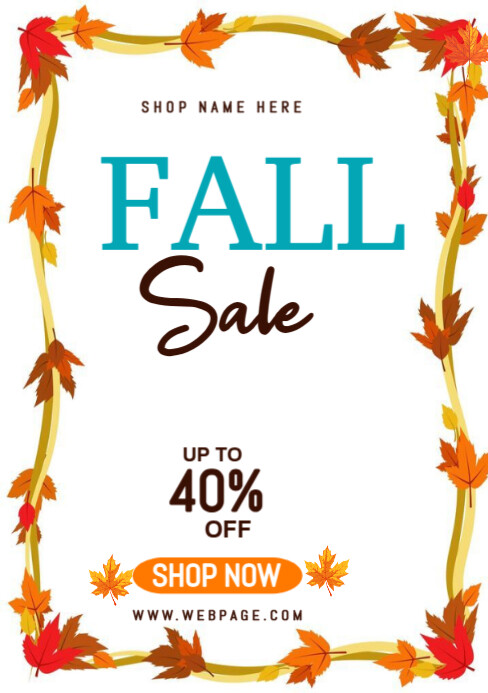 autumn A5 template