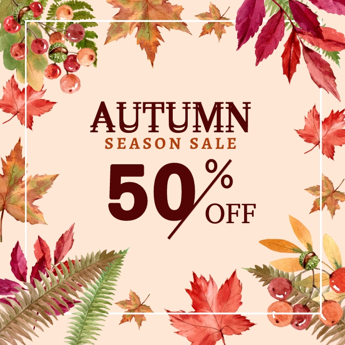 Fall Design Post Autumn Template | PosterMyWall