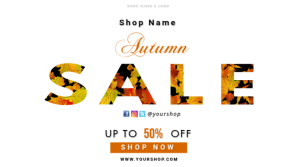 Autumn Digitalt display (16:9) template