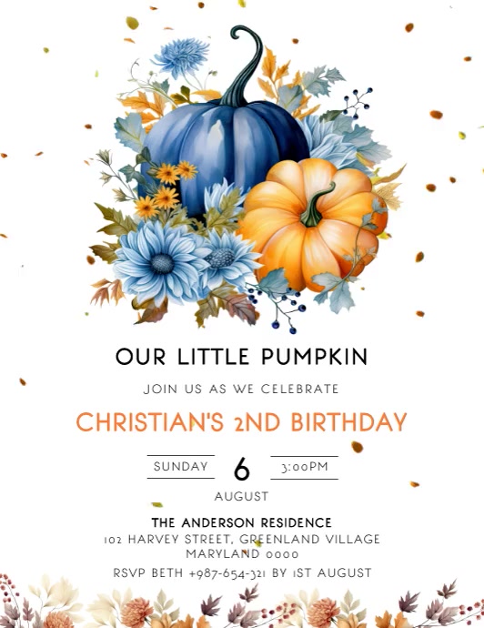 Autumn Flyer (US Letter) template