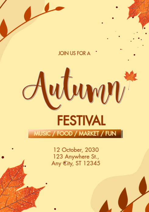 autumn Template | PosterMyWall