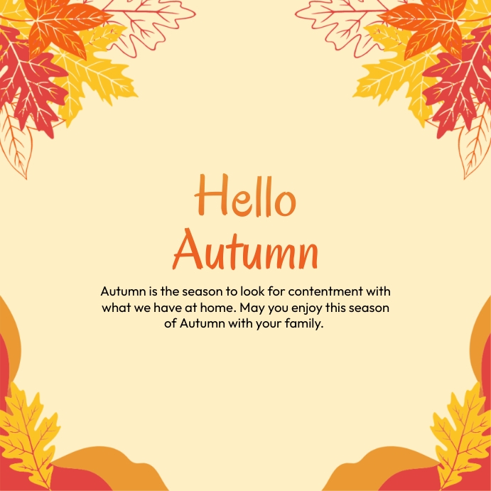 Autumn Template | PosterMyWall