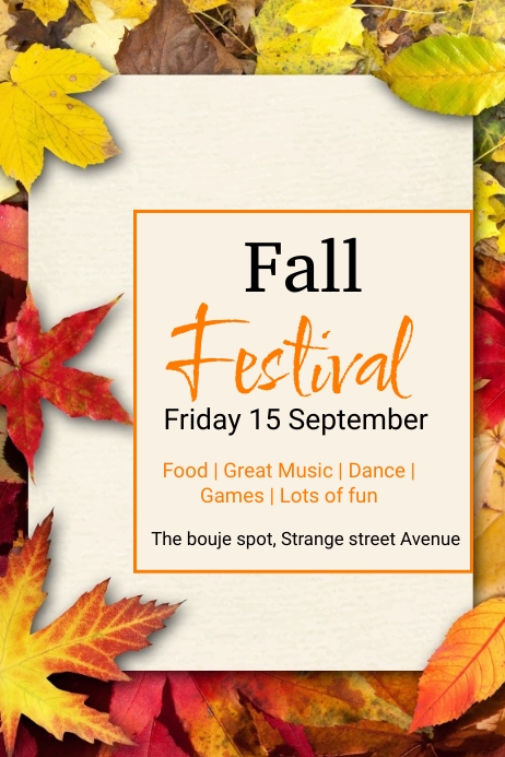 Autumn Template | PosterMyWall
