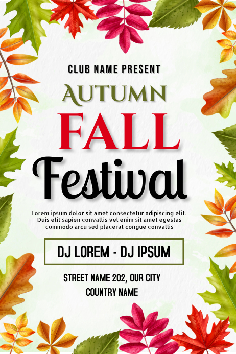 Autumn Template | PosterMyWall