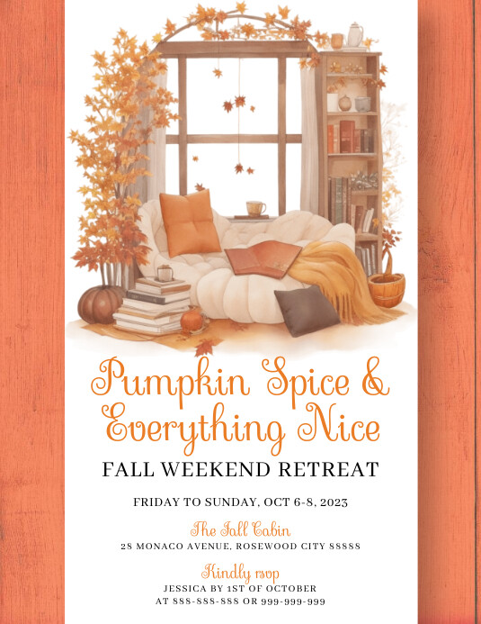 Autumn Flyer (US Letter) template