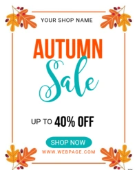 autumn Instagram Portrait template