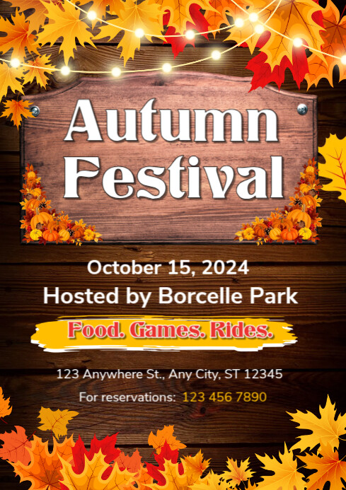 autumn Template | PosterMyWall