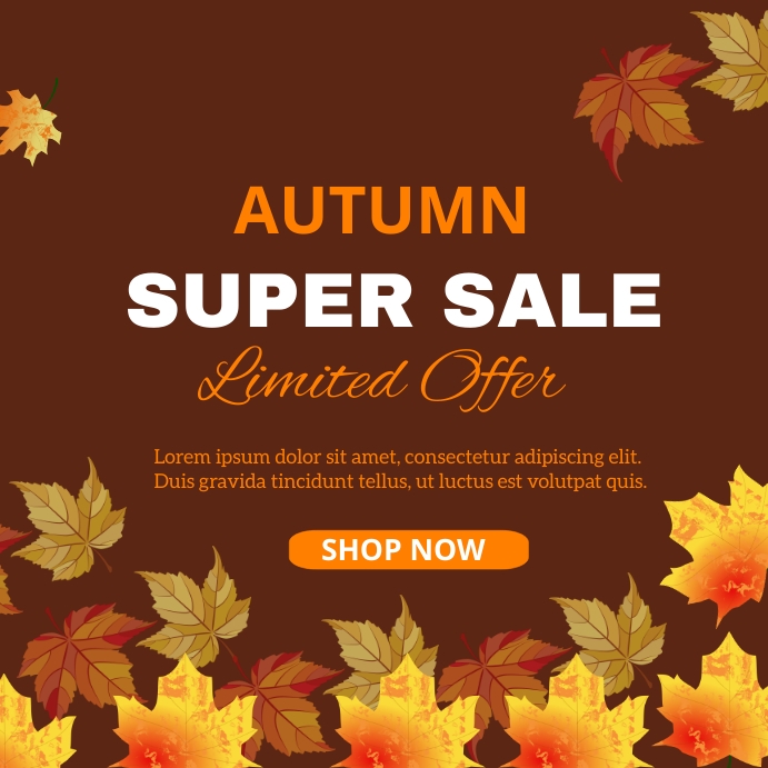Fall Design Post Autumn Template | PosterMyWall