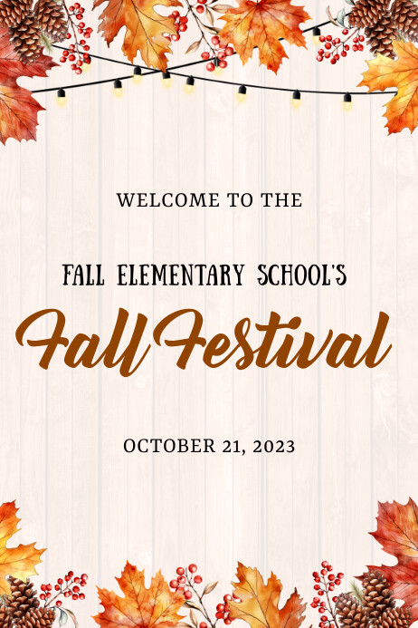 Autumn Poster template