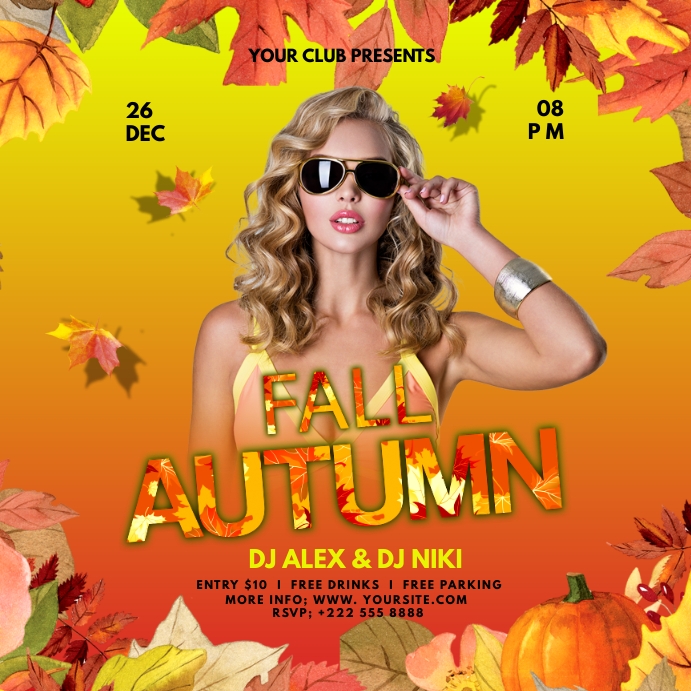 Fall Design Post AUTUMN Template | PosterMyWall