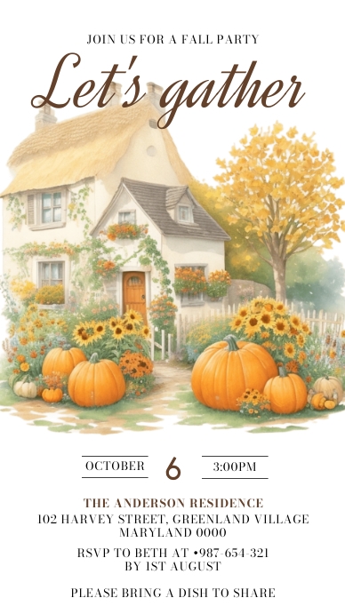 Autumn Template PosterMyWall
