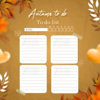 Autumn Diary Instagram Post template