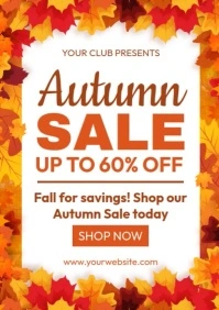 Autumn Discount A4 template