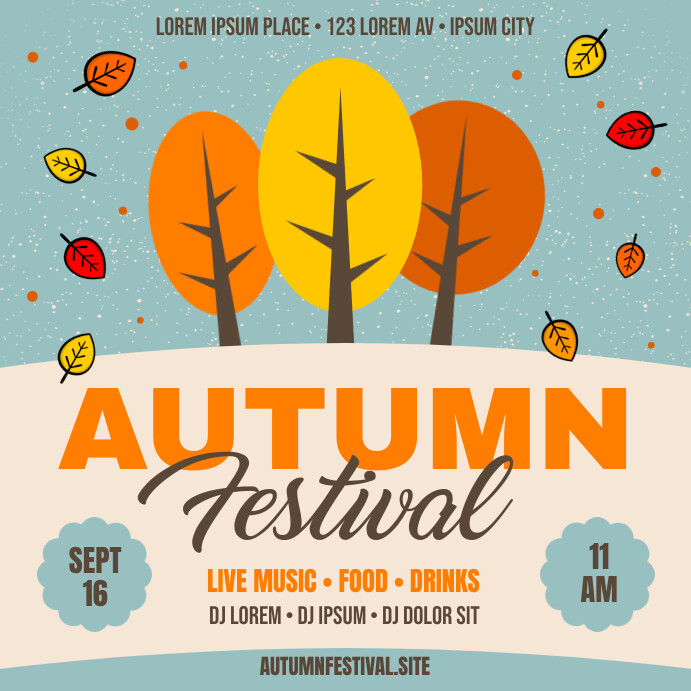 AUTUMN EVENT BANNER Template | PosterMyWall