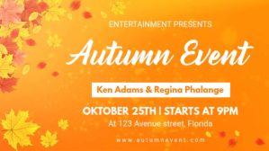 Laranja Autumn Event Facebook-covervideo Template
