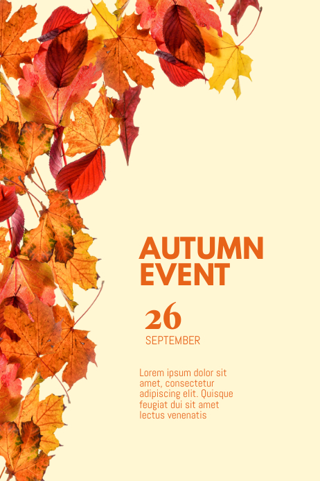 Autumn Event Flyer Template PosterMyWall