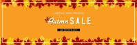 Autumn Fall Banner Design Spanduk 2' × 6' template