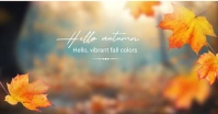 Autumn fall Facebook Shared Image template