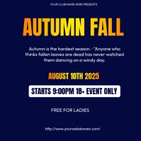 autumn fall Post Instagram template