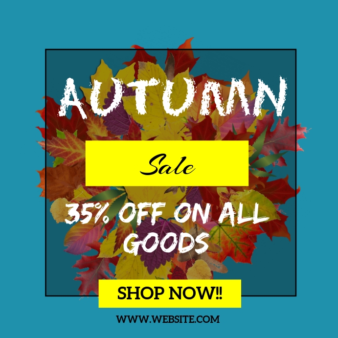Fall Design Post autumn/fall Template | PosterMyWall