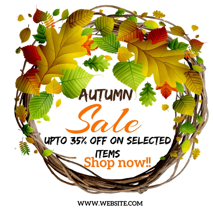autumn/fall Template | PosterMyWall