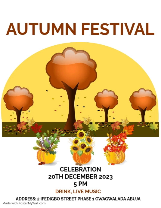 Copy of Autumn fall | PosterMyWall
