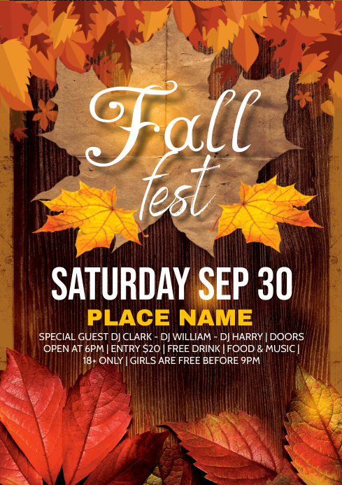 Autumn fall Template | PosterMyWall