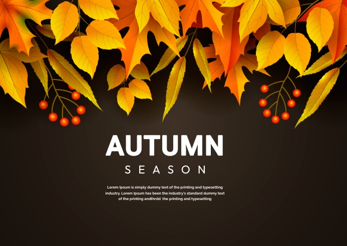autumn fall Template | PosterMyWall