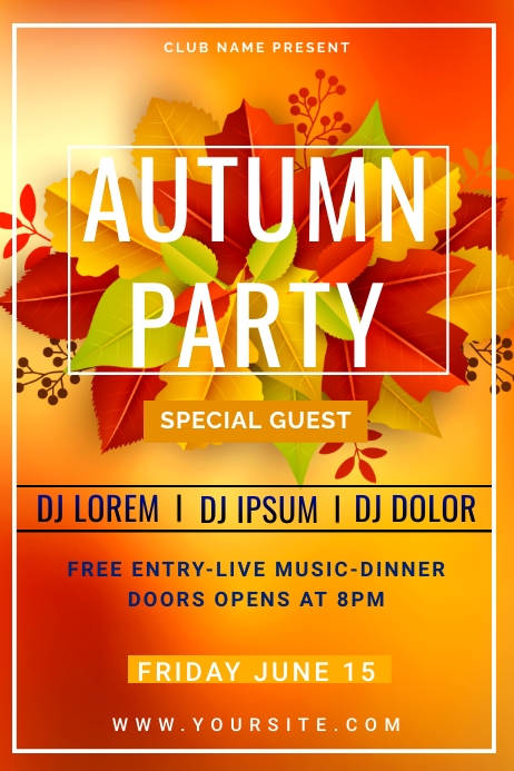 autumn fall Template | PosterMyWall