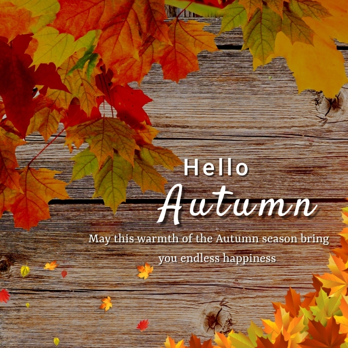 Fall Themed Posts Autumn/fall Template | PosterMyWall
