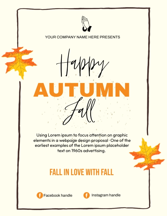 Fall Design Template Copy of autumn fall | PosterMyWall