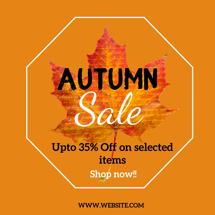 Fall Design Post autumn/fall Template | PosterMyWall