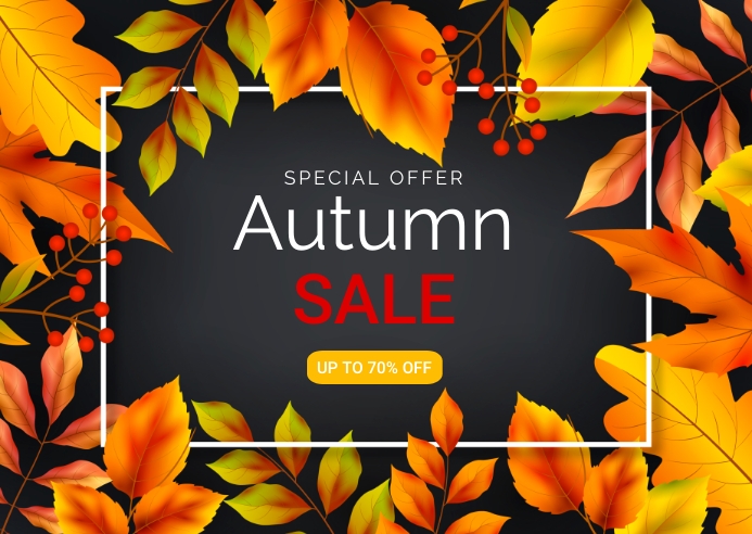 Plantilla de Otoño Otoño | PosterMyWall