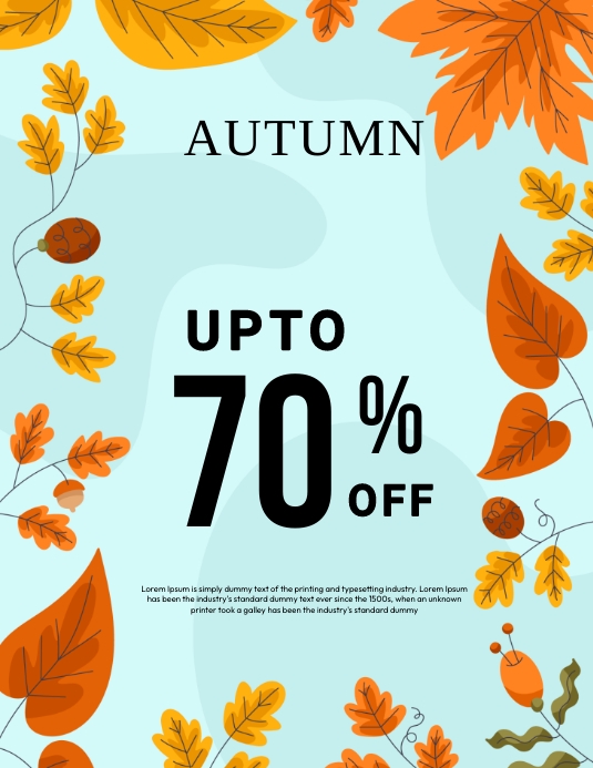 Fall Design Template Copy of autumn fall | PosterMyWall