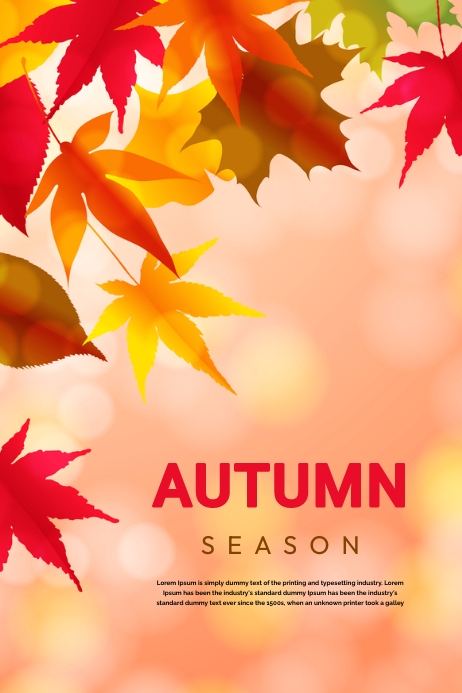 Fall Template Programs autumn fall Template | PosterMyWall