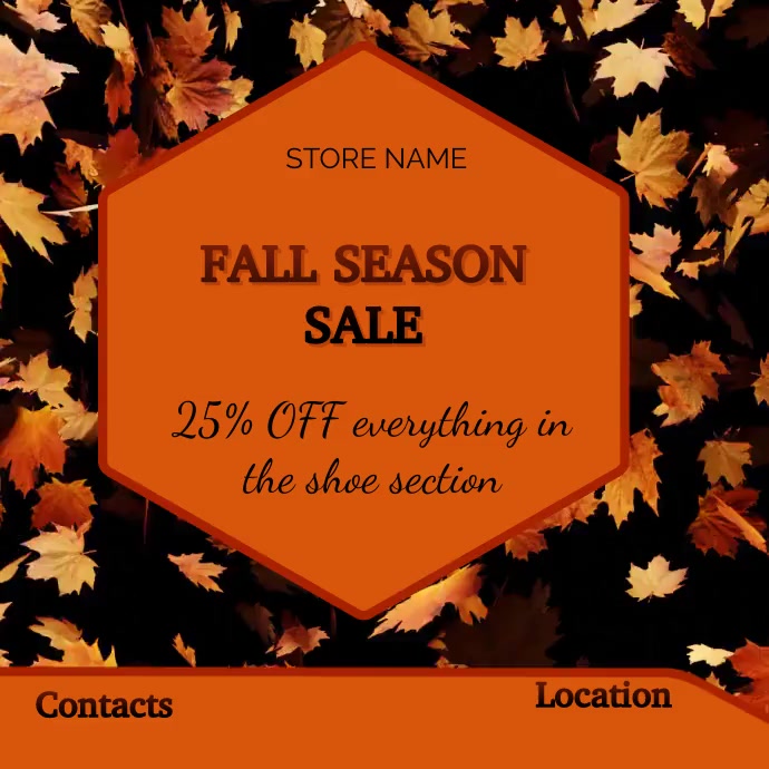 Fall Design Post Autumn/Fall Template | PosterMyWall