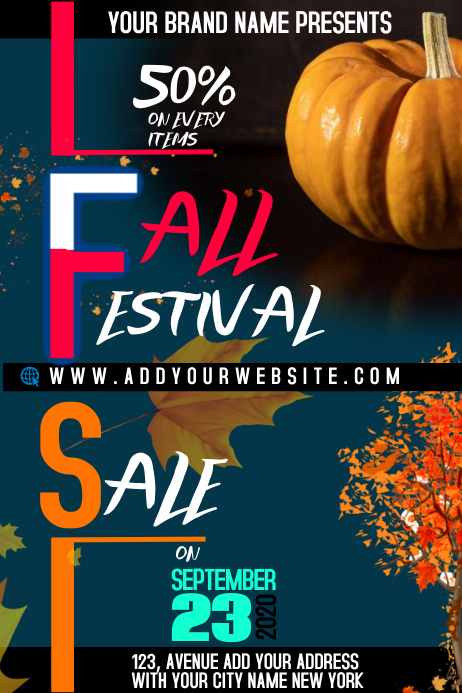 Fall Store Poster Copy of AUTUMN/FALL | PosterMyWall