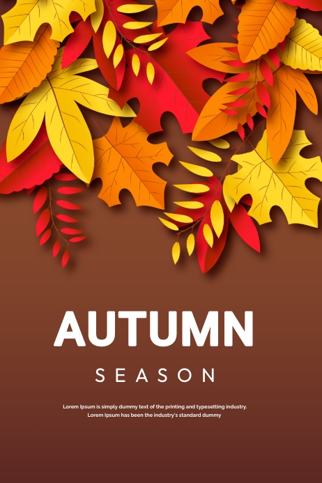 Fall Design Template Copy of autumn fall | PosterMyWall