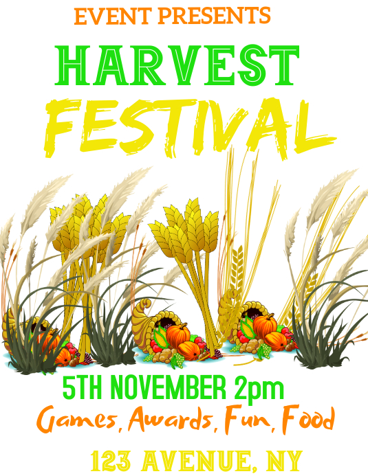 autumn/fall Flyer (US Letter) template