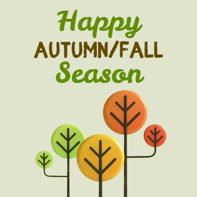 Fall Design Post Autumn/Fall Template | PosterMyWall