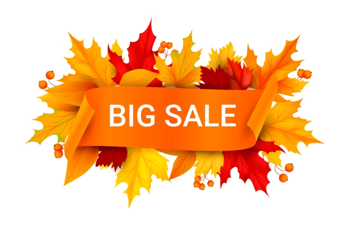 autumn fall 横幅 4' × 6' template