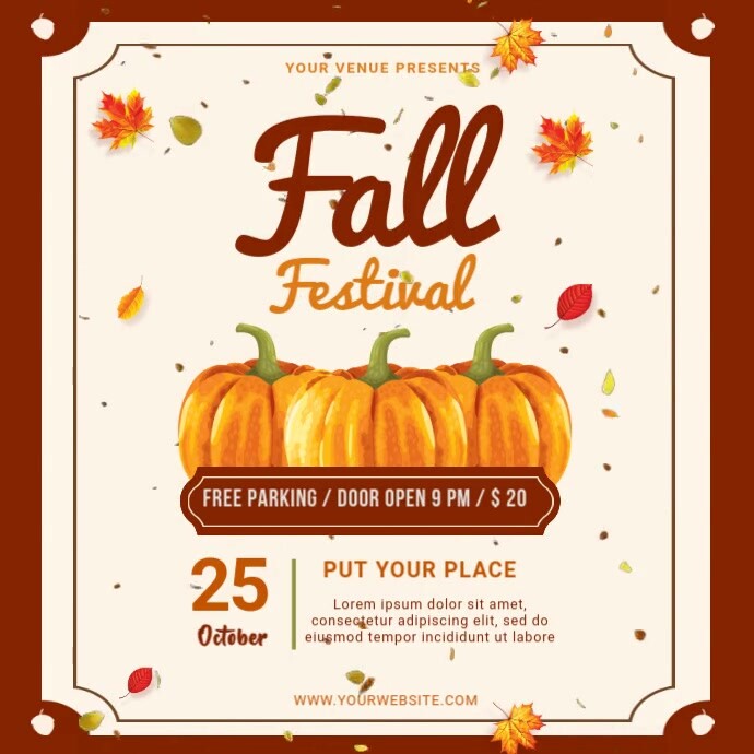 Copy of autumn fall | PosterMyWall