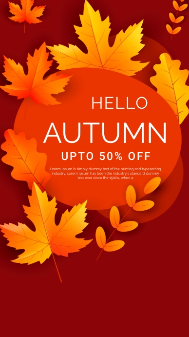 autumn fall Template | PosterMyWall